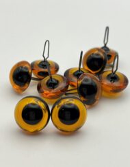 Glass Eyes Vingage Medium Topaz