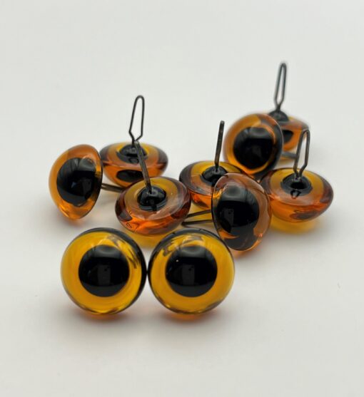 Glass Eyes Vingage Medium Topaz