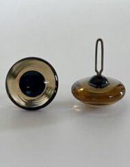 Traditional Glass Teddy bear eyes in light smoked topaz colour