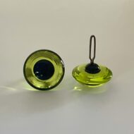 Traditional Glass Teddy bear eyes in light green colour