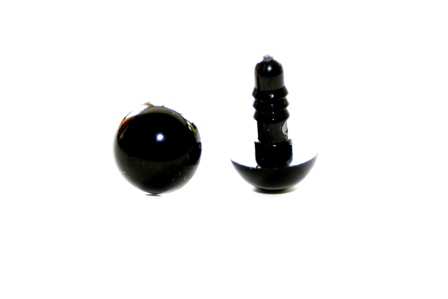 Black safety eyes for toy making