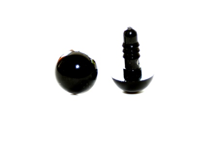 Safety Eyes for Toys - Black Plastic 5mm - 30mm EN71-3 & REACH