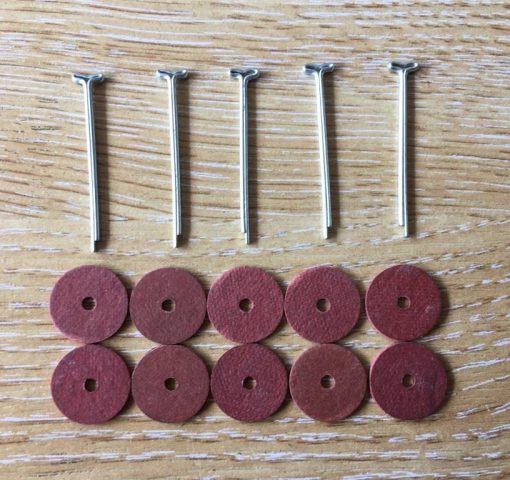 for 5 bears 12mm Teddy Bear Cotter Pin Joints x 50 fibre board disks & 25 pins 