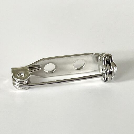 20mm Nickel plated brooch backs