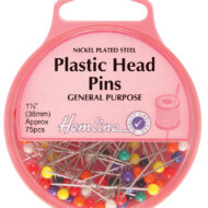 Hemline Plastic Head Pins