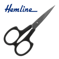 Hemline embroidery scissors in black
