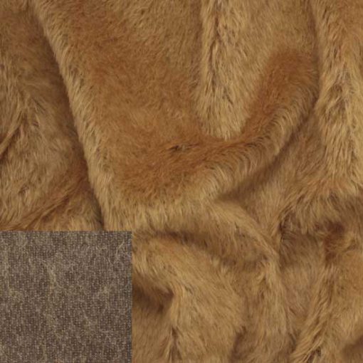 Helmbold Mohair Fabric Gold On Brown