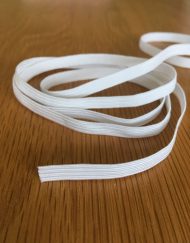 Quality White 6mm elastic