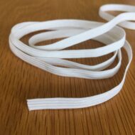 Quality White 6mm elastic