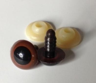 16mm Toys Bears up to 30% MULTI BUY 20 Brown Plastic Safety Craft  Eyes 10mm 