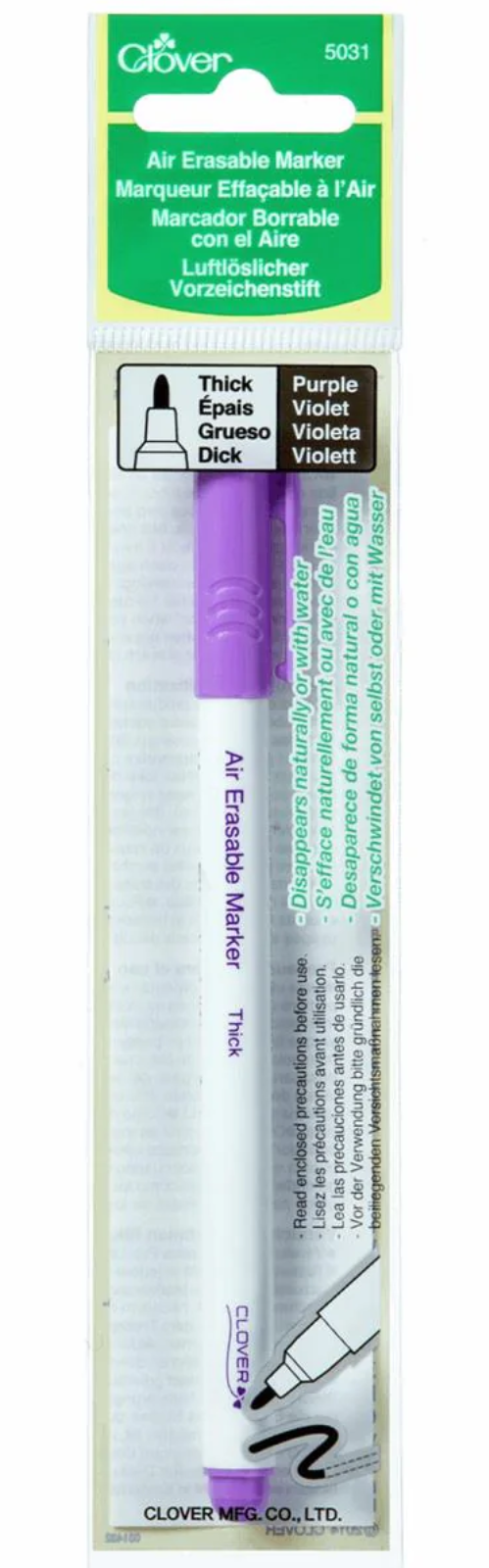 Clover Air erasable marker pens in fine and thick