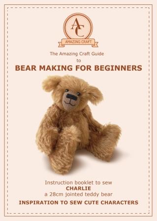 Teddy Bear Making for Beginners Kit (with glass eyes & cotter pin