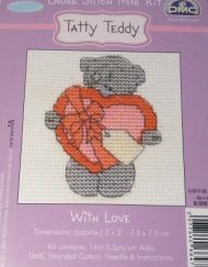 DMC Tatty Teddy Cross Stitch With Love
