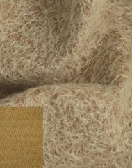 12mm Sparse Ratinee Mohair Fabric - Coffee Whip