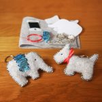 Learn a Stitch Whip Stitch Felt Key Rings