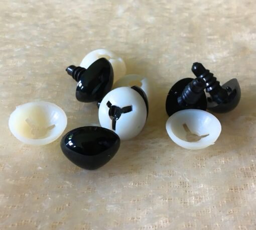 Black Plastic Toy Cat Safety Nose