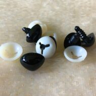 Black Plastic Toy Cat Triangular Safety Nose