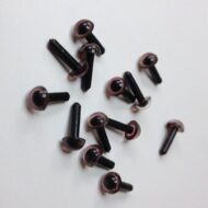 Brown plastic 4mm and 5mm Mini Art Eyes for Needlefelted toys