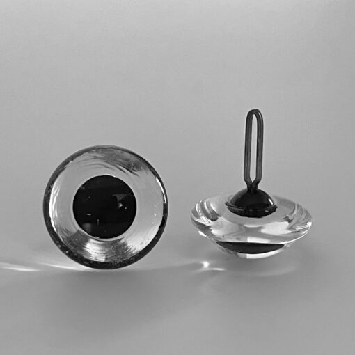 Traditional Glass Teddy bear eyes that are clear and transparent