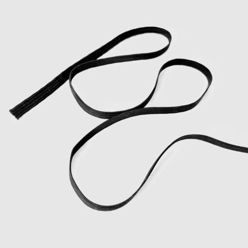 6mm Black Elastic (8 cord, braided) in 1m, 5m & 10m - Image 3