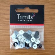 Trimit Black & Grey Mini Buttons 0.6mm