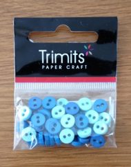 Trimits Blue Mini Buttons 0.6mm