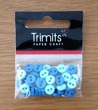 Trimits Blue Mini Buttons 0.6mm