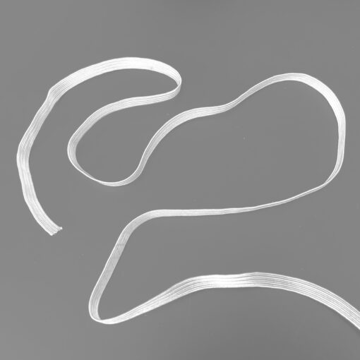 6mm white elastic available in 1, 5 or 10m lengths