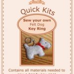 Amazing Craft Quick Kit Felt Dog Key Ring