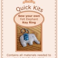 Amazing Craft Quick Kit Felt Elephant Key Ring