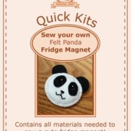Amazing Craft Quick Kit Felt Panda Fridge Magnet