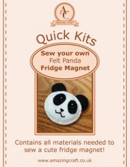 Amazing Craft Quick Kit Felt Panda Fridge Magnet