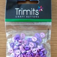 Purple and lilac mini buttons