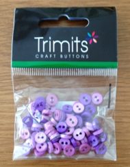 Purple and lilac mini buttons