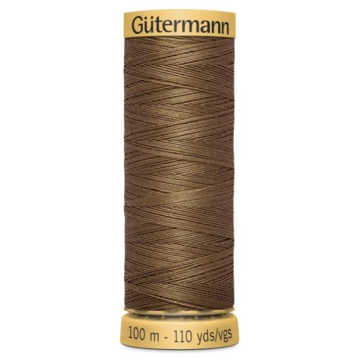 Gutermann Cotton Sewing Thread - Shade 1335 - Mid Brown