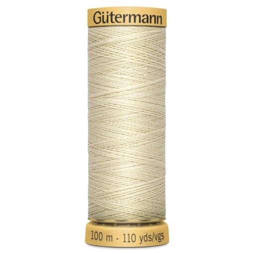Gutermann Cotton Sewing Thread - Shade 429 - Cream