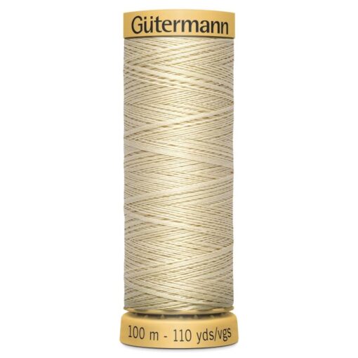 Gutermann Cotton Sewing Thread - Shade 519 - Cream