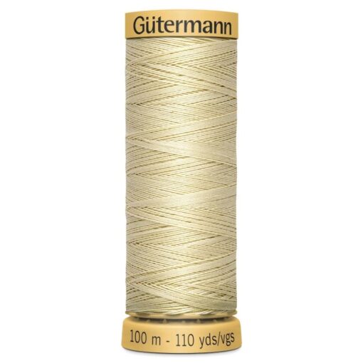 Gutermann Cotton Sewing Thread - Shade 828 - Pale Mustard