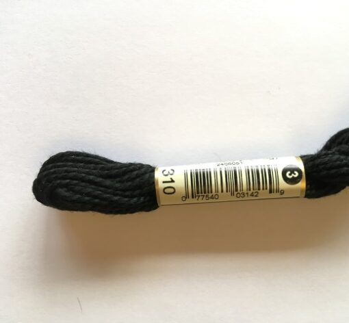 DMC Cotton Perle Thread 310 3 Black