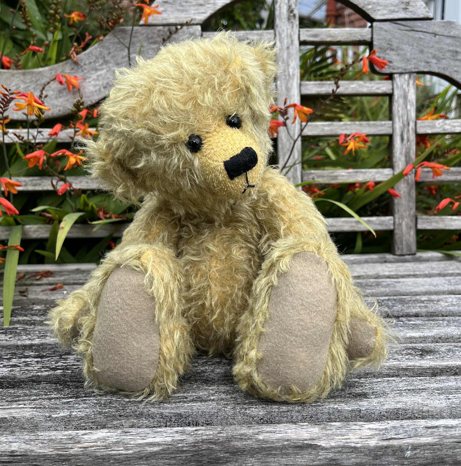 Mohair Teddy Bear made from Lyric teddy bear pattern