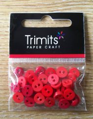 Trimits Red Mini Buttons
