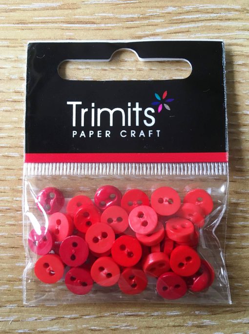 Trimits Red Mini Buttons