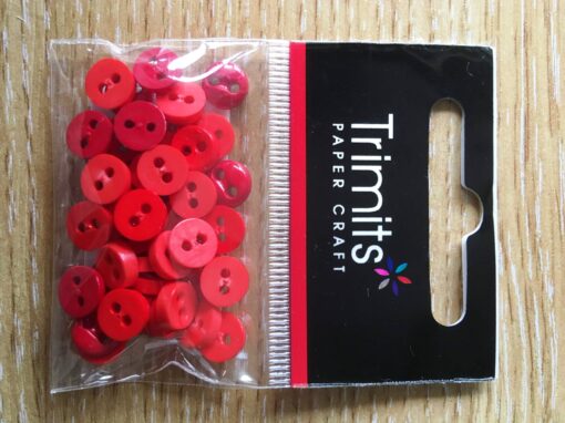 Trimits Red Mini Buttons