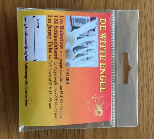 De Witte Engel Waldorf Tricot Tube Jersey Gauze for traditional doll making