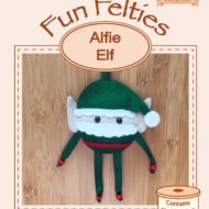 Felt Christmas Decoration - Fun Felties Sewing Alfie Elf Kit or Pattern