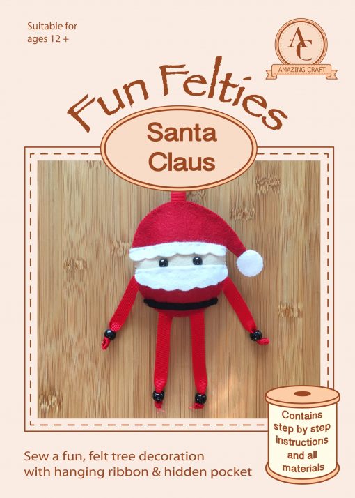 Amazing Craft Fun Felties Kit Cover Santa