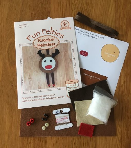 Fun Felties Rudolph Reindeer Kit contents