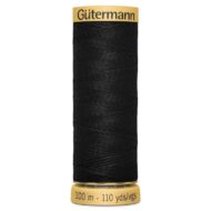 Gutermann Cotton Sewing Thread - Shade 5201 - Black