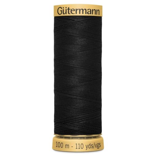 Gutermann Cotton Sewing Thread - Shade 5201 - Black