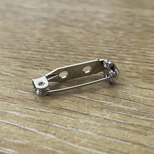 20mm Nickel plated brooch backs